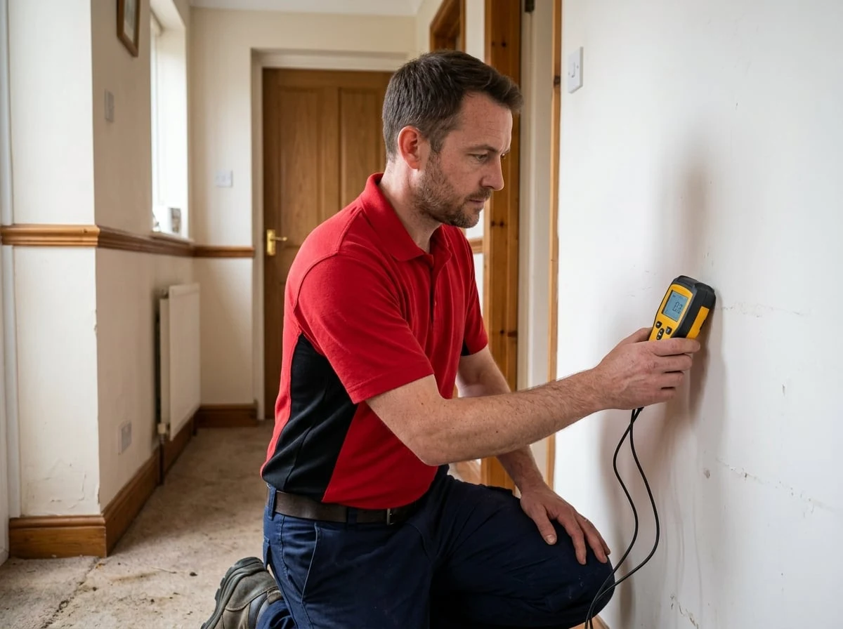 Shepperton Plumbers engineer using leak detection equipment in Shepperton